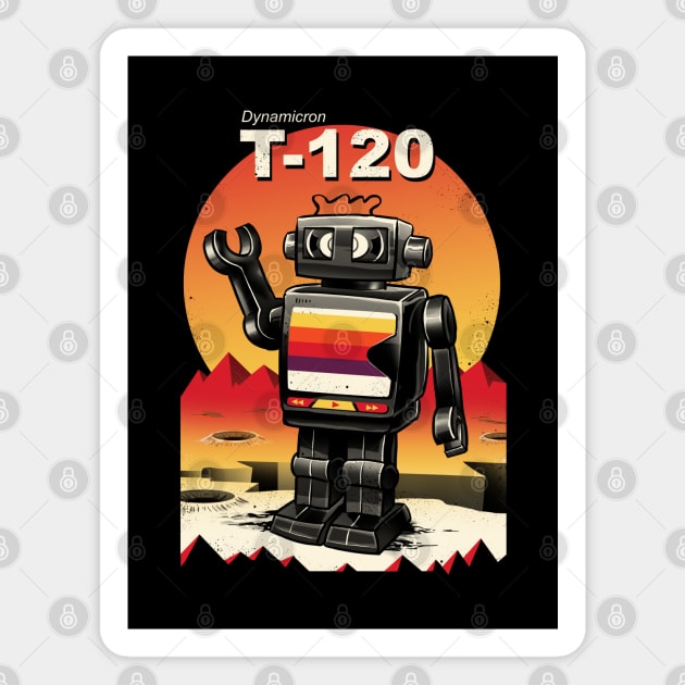 VHS Bot Magnet by Vincent Trinidad Art